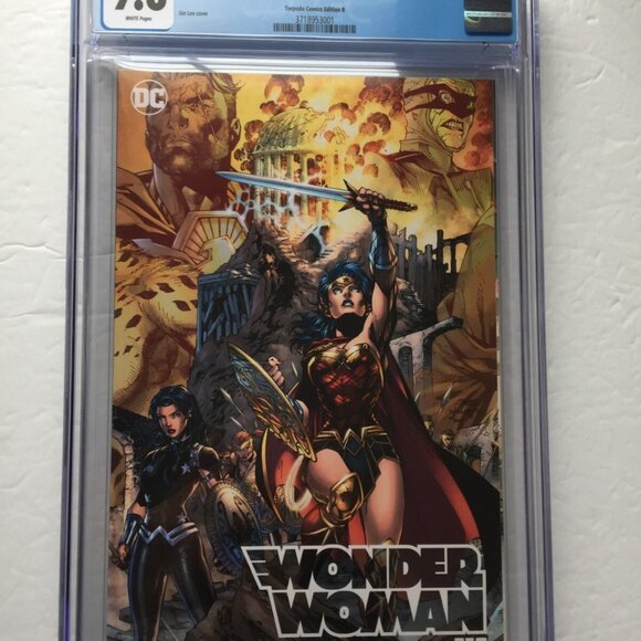 2020 DC Comics Wonder Woman Jim Lee Torpedo Comics Variant CGC 9.8 - Picture 2 of 12